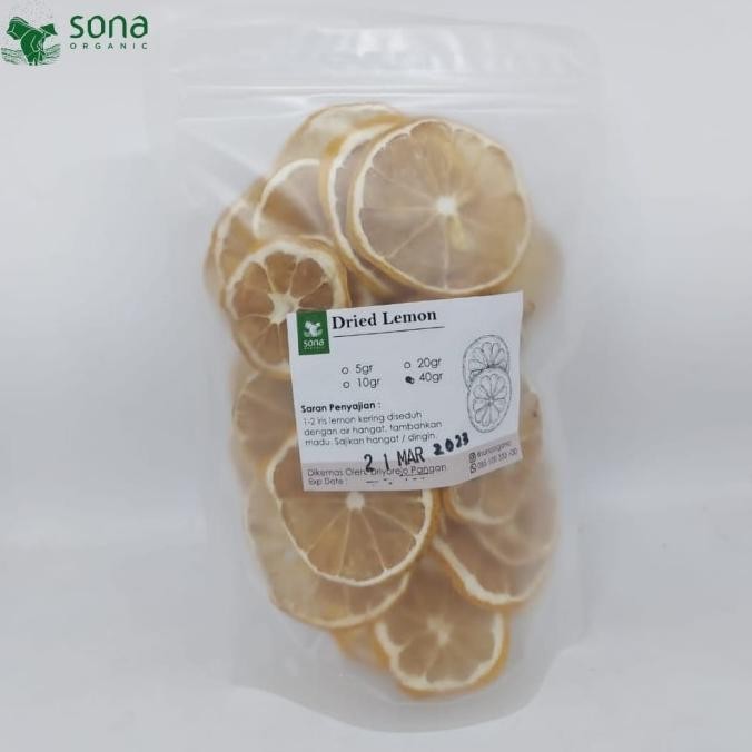 

SALE! DRIED LEMON 40GR - SLICE JERUK LEMON KERING IRIS - SONA