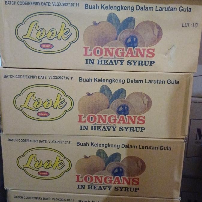 

BARANG TERLARIS Longans In Heavy Syrup Look Brand Thailand 566 Gram X 12 Kaleng (Kartonan)