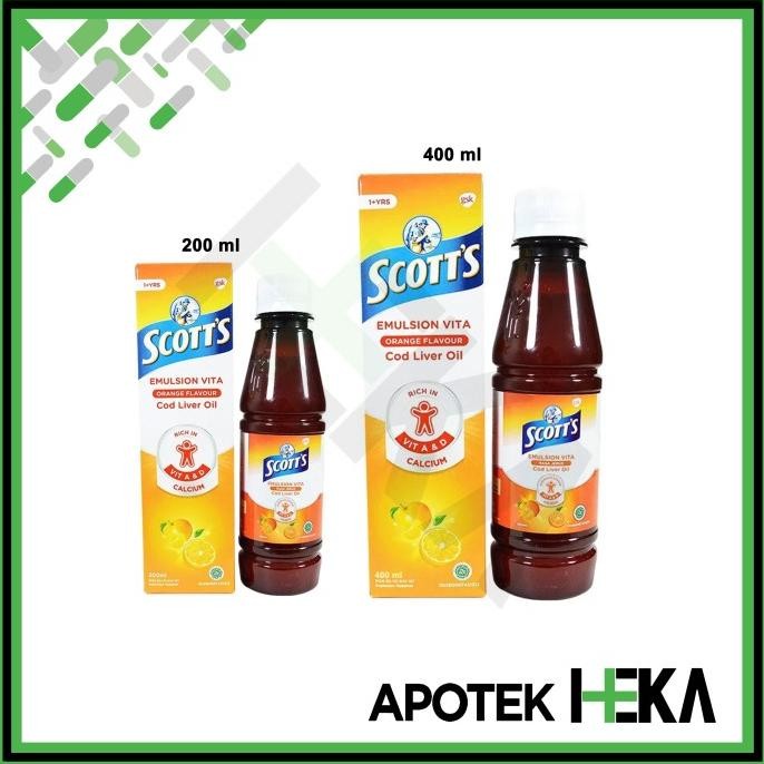 

SALE! SCOTT'S EMULSION VITA RASA JERUK - MINYAK IKAN KOD 200 ML / 400 ML