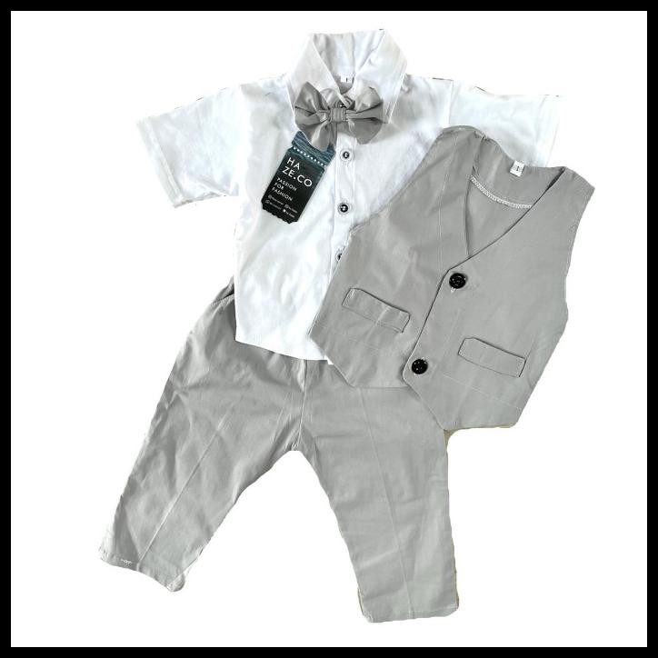 terbaru jas formal tuxedo baju anak bayi laki laki 3 bulan - 2 tahun pesta best seller