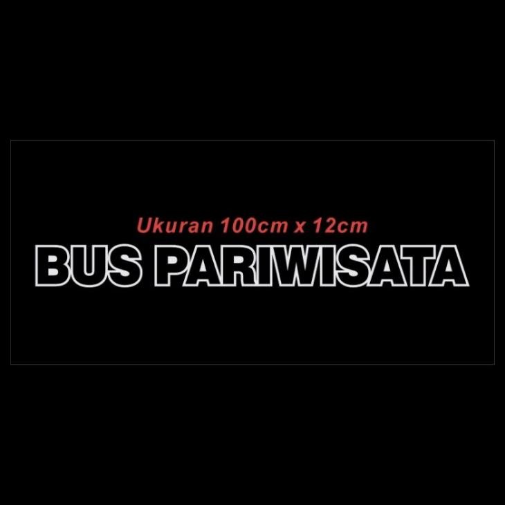 

PROMO !!! SALE TERLARIS STIKER PARIWISATA | STICKER CUTTING PARIWISATA KACA DEPAN BELAKANG READY