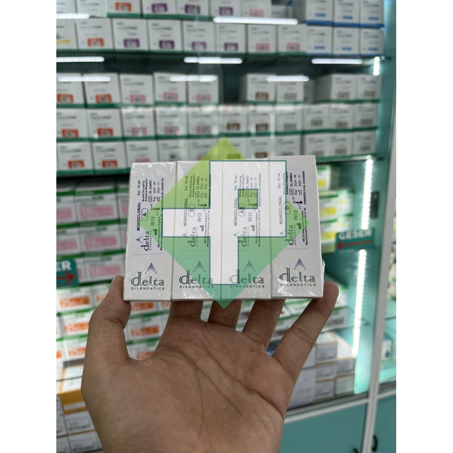 Reagen Golongan Darah Delta 1 Set / Test Golongan Darah 1 Set Delta