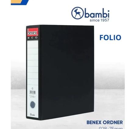 

ZOE TBMO ODNER FOLIO F4 BENEX ECO 928 HITAM / DUS ISI 12 PCS