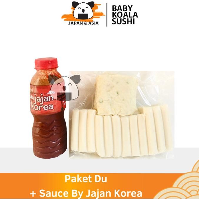 

trius jajan korea paket du 600 g halal | tki, odeng & saus