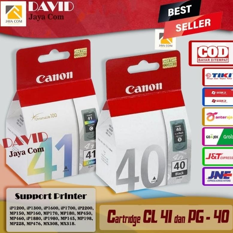 TERLARIS Catridge Printer Canon 40 + 41 for ip1880, mp450, mp145, ip1980 aq-54