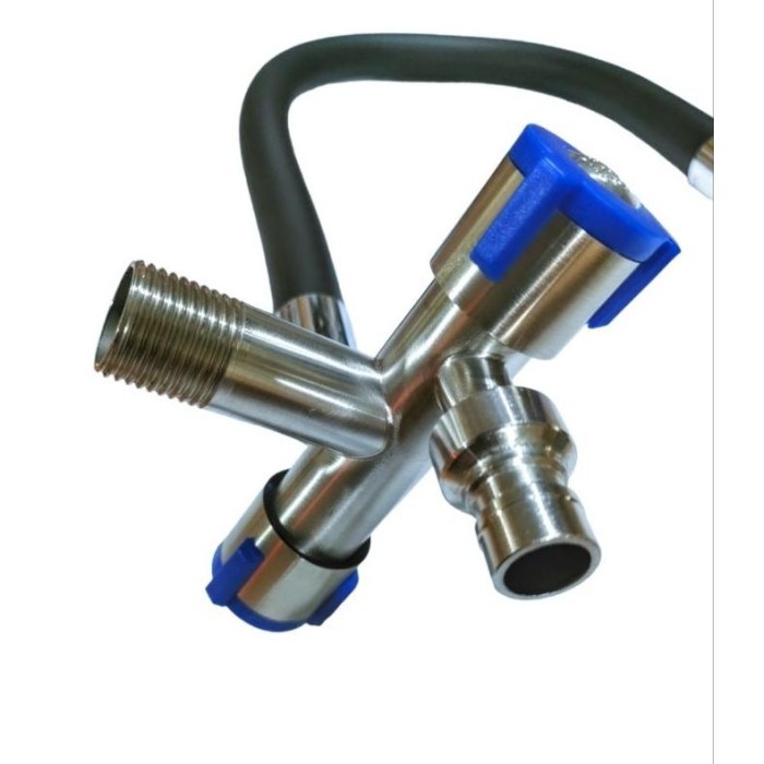 Keran Angsa Double mesin cuci /Kran Angsa dapur cabang Fleksibel