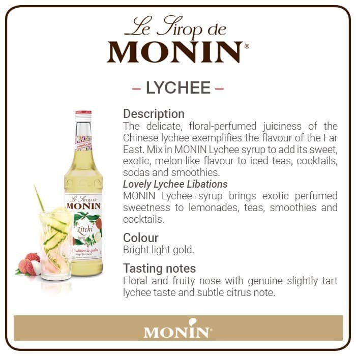 

MONIN LYCHEE SYRUP 70 CL 700 ML