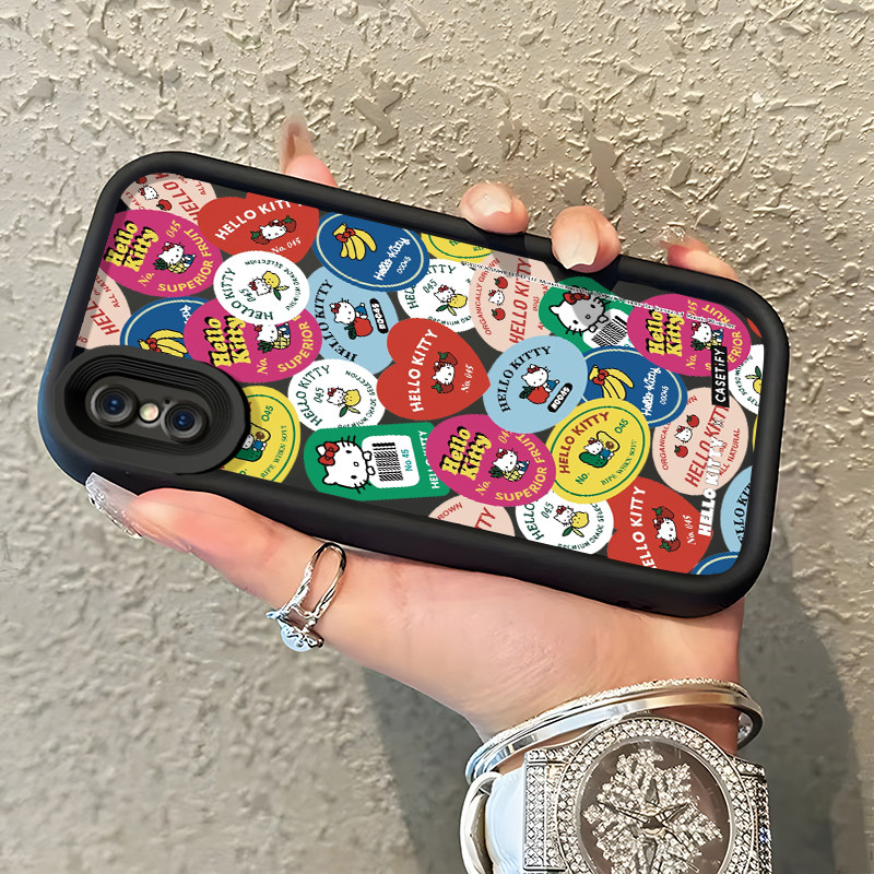 Casing Hp Untuk iPhone X Xr Xs Max Case Casing Kesing Anti Drop Softcase Silikon Kasing HP pola stik