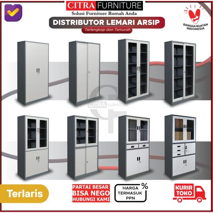 

Lemari Arsip Besi Kantor|Filling Kabinet Loker|Locker Karyawan|Sliding