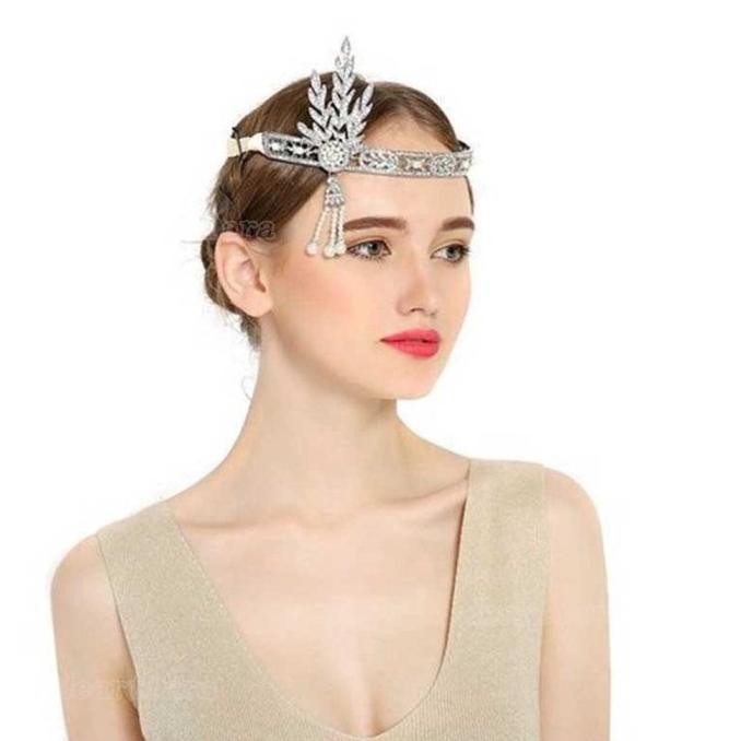 Aksesoris Rambut Great Gatsby Hairpiece Headpiece Hiasan Pesta Kostum