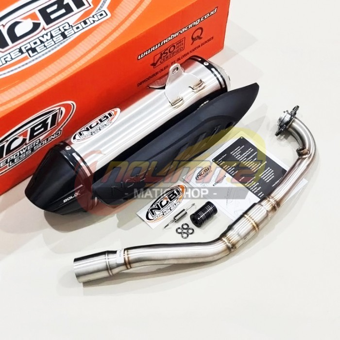 Knalpot Standar Racing NOB1 Bold X Stainless Honda PCX Vario 160