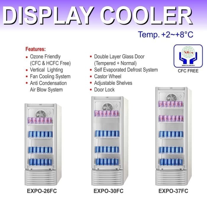 SHOWCASE GEA EXPO-30 FC LEMARI PENDINGIN