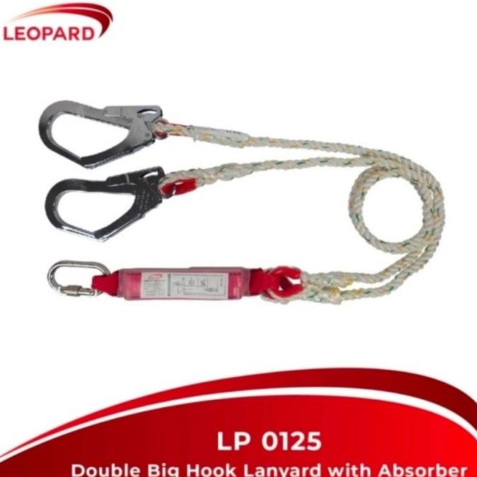 

Terjangkau Leopard Lp 0125 Double Lanyard Absorber Big Big Hook Berkualitas