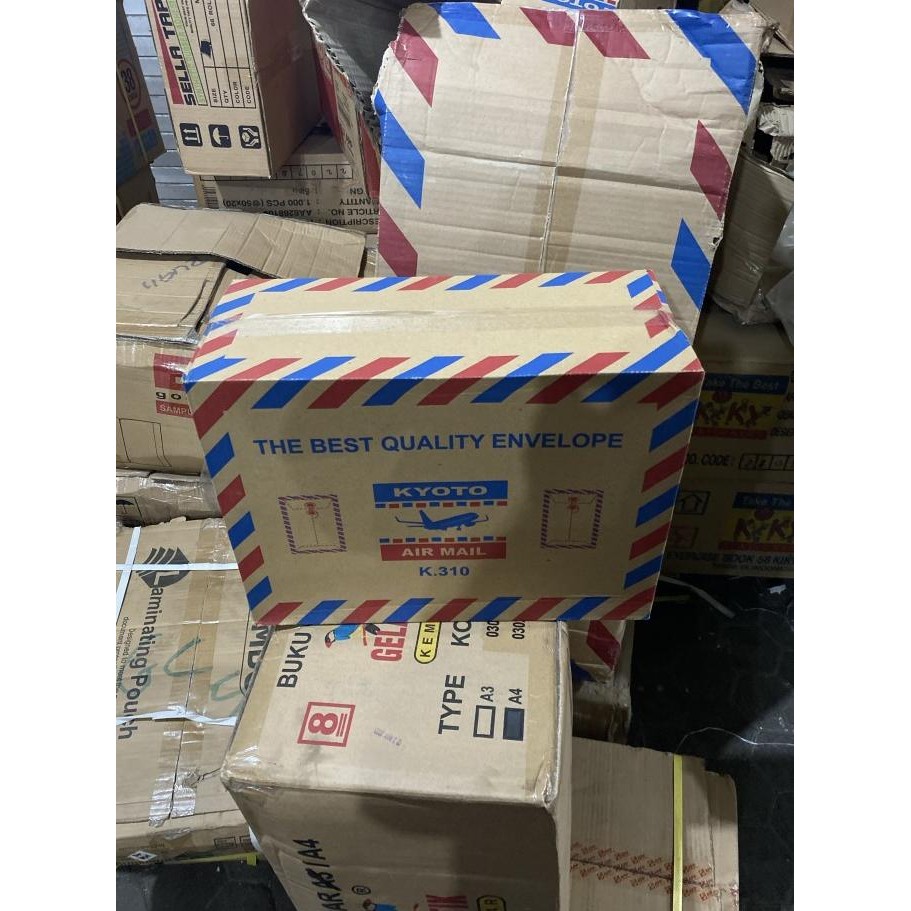 

Amplop Tali Coklat Lamaran Kerja Airmail 310 Folio F4 1 Dos 100Lbr