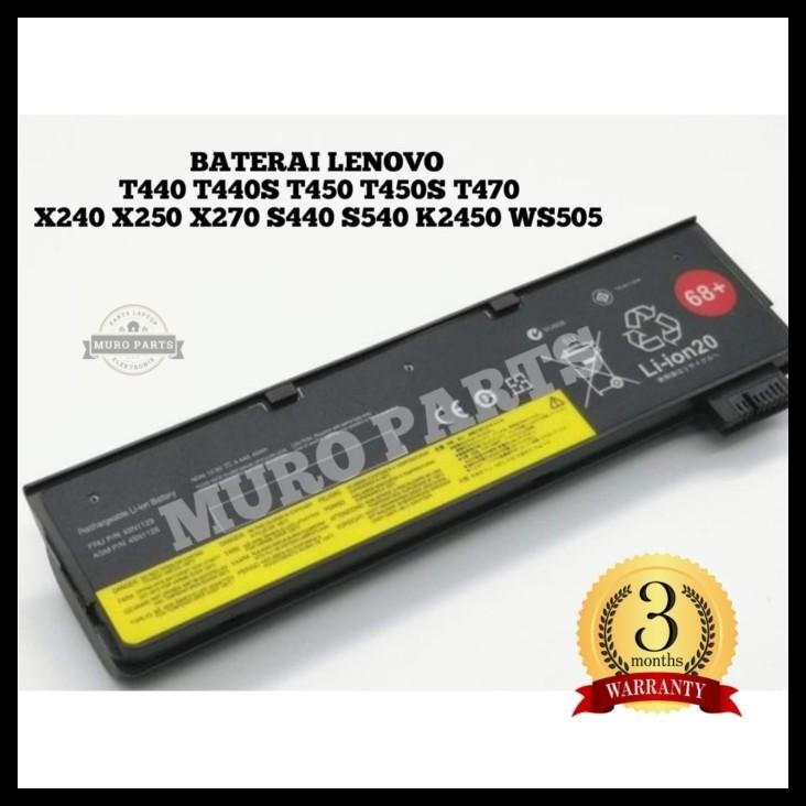 terbaru !!! baterai laptop lenovo thinkpad x240 x250 x260 x270 t440 t450 t460 t560 l450 w550s k2450 