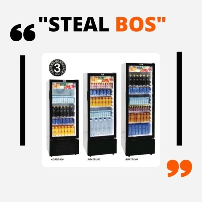 showcase rsa agate 300 agate 300 282liter showcase 5 rak RSA