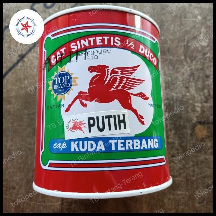 

Kuda Terbang Warna Putih 1 Kg Cat Minyak Besi Kayu