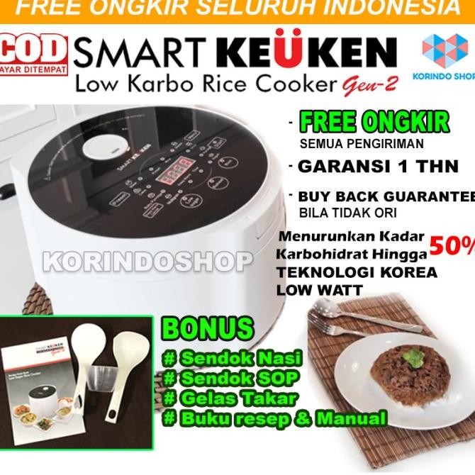 Rice Cooker Smart Keuken Low Carbo / Rice Cooker Sehat Rendah Gula