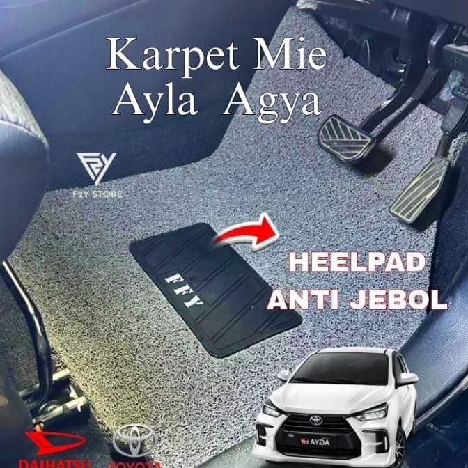 Karpet Mobil Mie Bihun Ayla/Agya 2 Baris