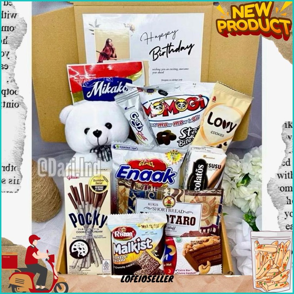 

Snack Box Kado Ulang Tahun / Hampers Snack Murah / Buket Snack / Buket Jajan / Kado Ulang Tahun / Hadiah Ulang Tahun / Hadiah Valentine / Kado Valentine / Kado Anniversary / Hadiah Anniversary / Hadiah Birthday / Hampers Cewek / Kado Natal Termurah Banget