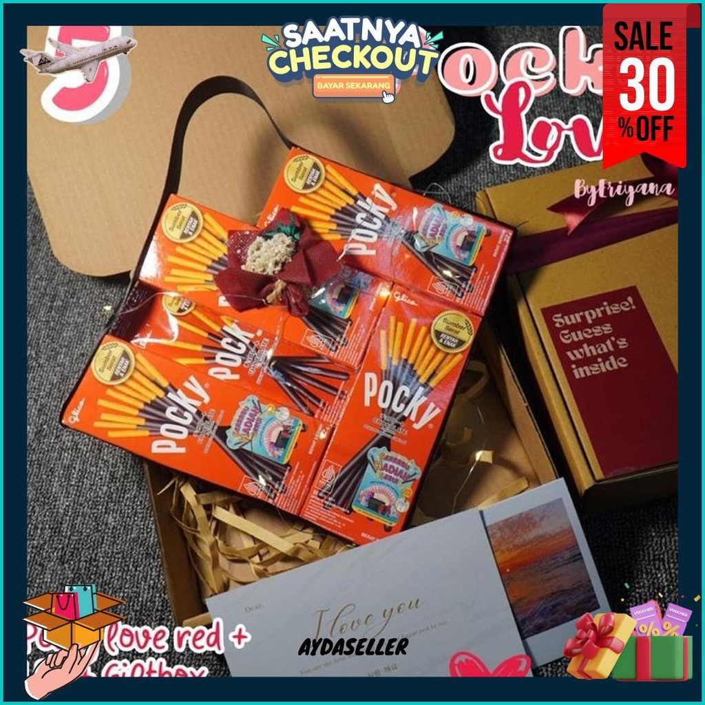 

Pocky Love Hampers Snack Box Kado Ulang Tahun Pacar Kado Valentine Gift Box Hampers Coklat Premium Hadiah Boneka Wisuda Anniversary Sempro Sahabat Hadiah Unik Cewek Cowok Cod