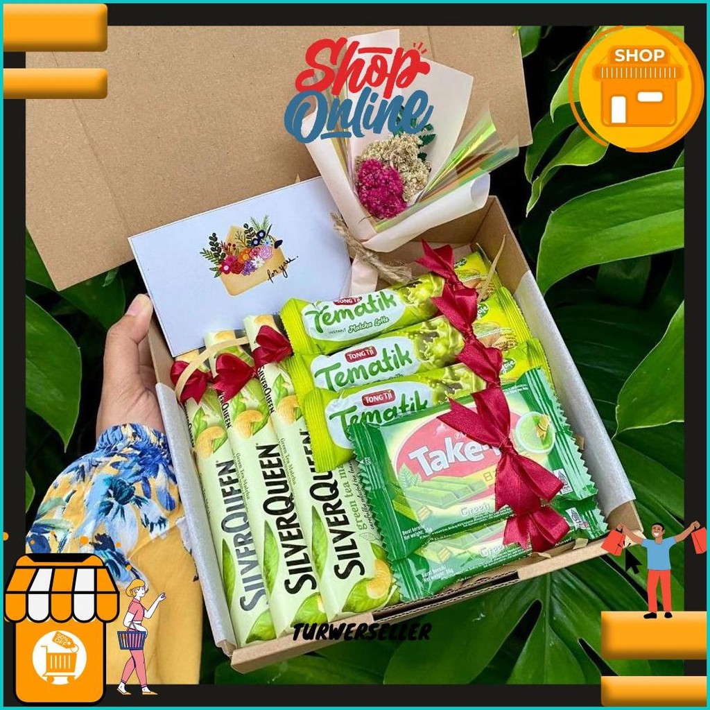 

Hampers Snack Box Matcha Greentea Hadiah Wisuda Sidang Ulang Tahun Pacar Gift Box Cowok Cewek Gratis Ongkir