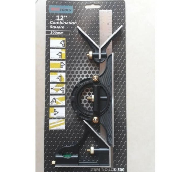 

Penggaris Busur Waterpass Siku Kombinasi 12 Inci / Combination Square