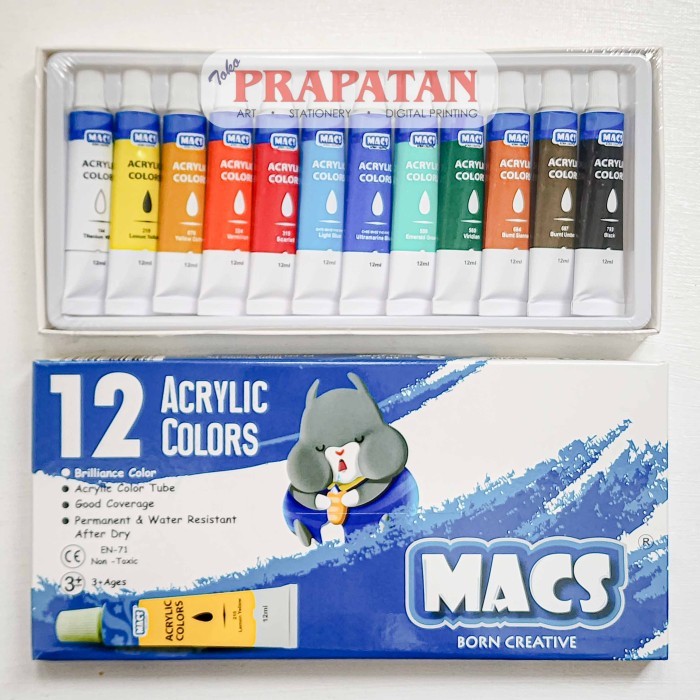 

Cat Akrilik Set Macs 12x12ml | MACS Acrylic Set
