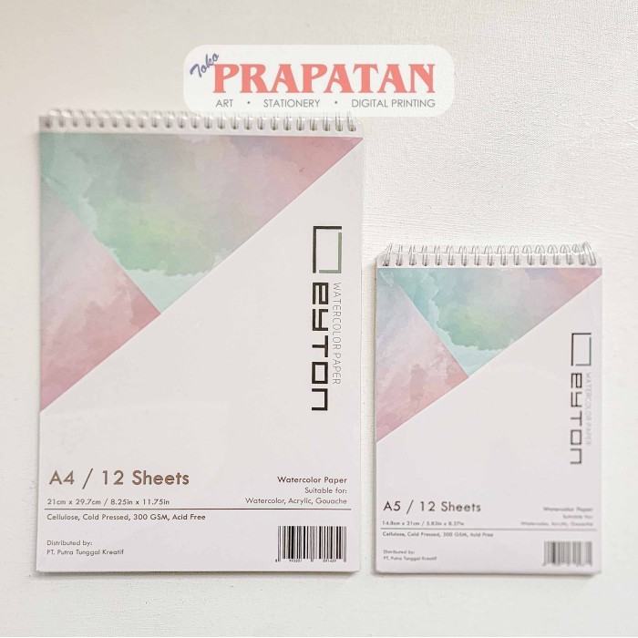 

Leyton Cellulose Spiral Watercolor Paper A5/A4 300gsm