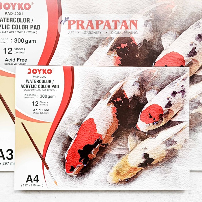 

Joyko Watercolor Acrylic Pad | Buku Cat Air & Cat Akrilik
