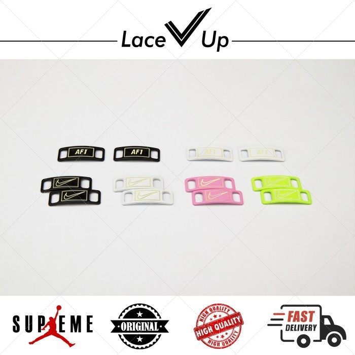 Terlaris Buckle AF1 Glow In The Dark Gesper Nike Swoosh Shoe Charm SALE