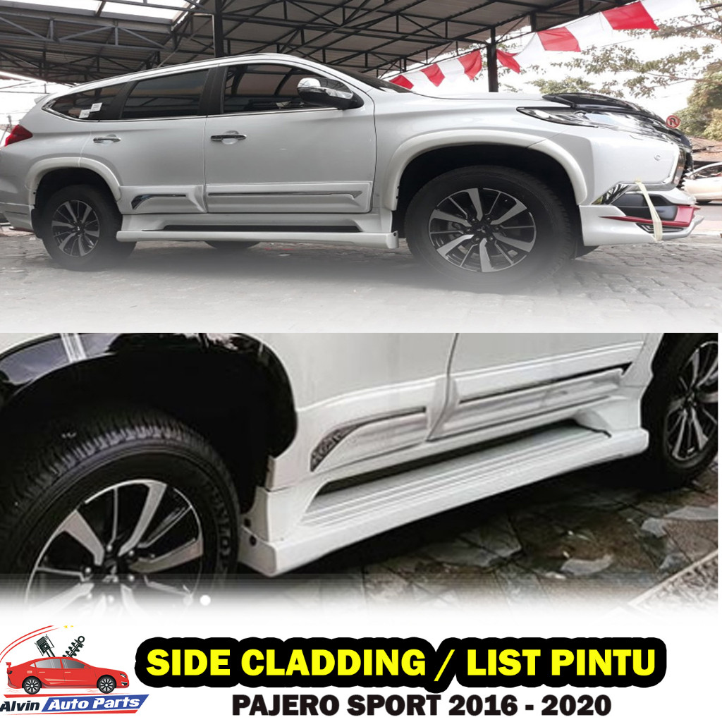 SIDE CLADDING PAJERO SPORT 2016 - 2020 /LIST PINTU SAMPING PAJERO SPORT / LIST BODY PAJERO SPORT