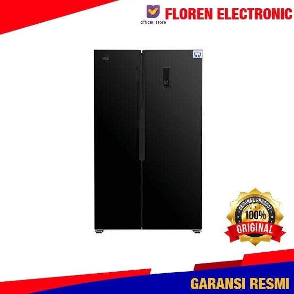 Gea Kulkas Side By Side G2D-472 / G2D 472 / G2D472 Black Jabodetabek