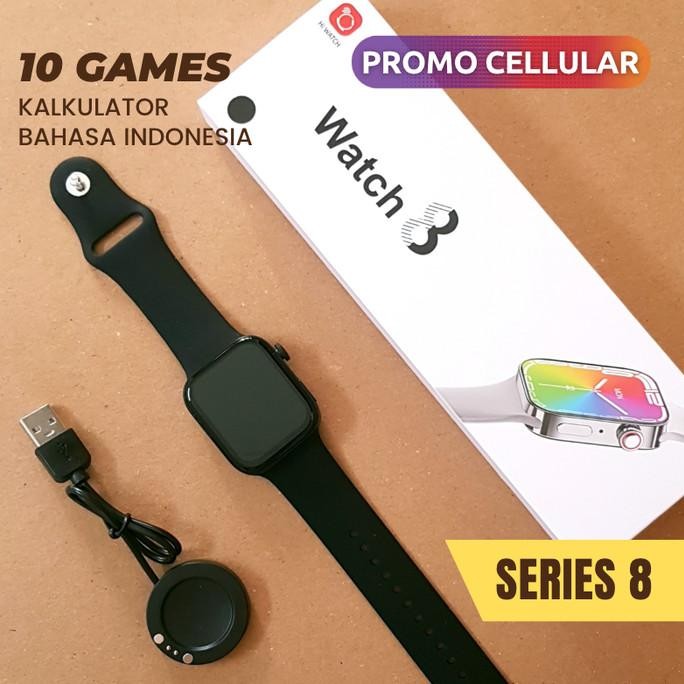 Smartwatch Series 8 I8 Pro Max 10 Game Telepon Kalkulator Jam Tangan