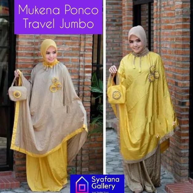 Mukena Dewasa Ponco Parasut Travel Pocong Traveling Jumbo Cantik