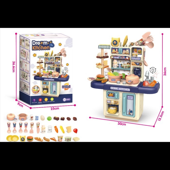 MAINAN MASAK MASAKAN BESAR LENGKAP ANAK PEREMPUAN DREAM KITCHEN SNI