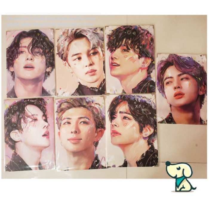 

HOT SALE! EDISI KHUSUS BTS - DIY Paint by Numbers Kit: BTS Painting Kit