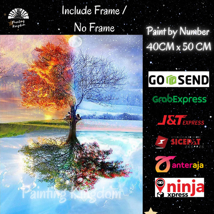 

PROMO! Paint by Number Four Seasons Empat Musim Lukisan dengan angka DIY