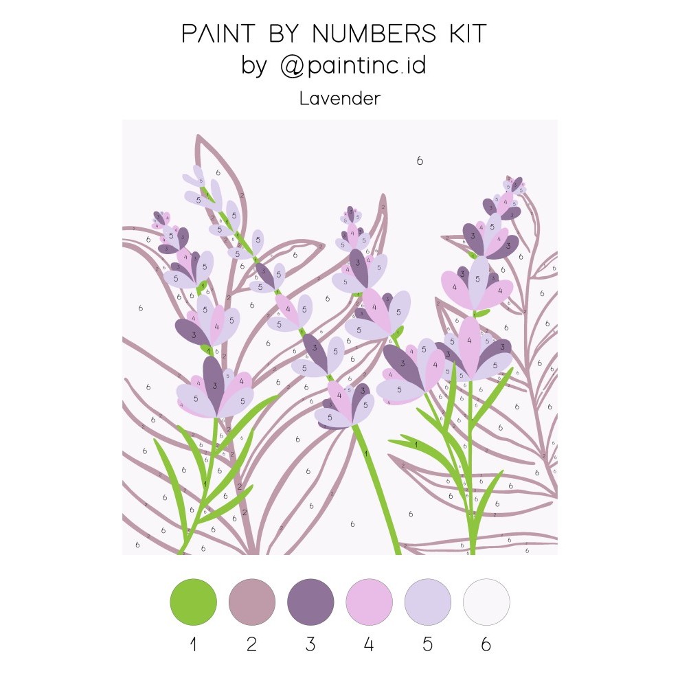 

PROMO! Paint by Numbers Kit: Lavender Paint Inc. ID Painting Kit