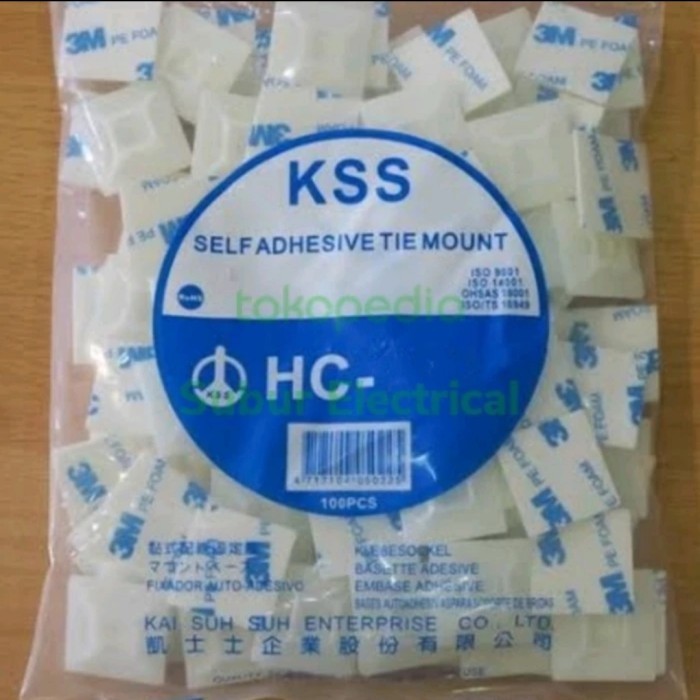 KSS TIE MOUNT HC-101/HC-102/HC-103 self adhesive tie mount perekat 3M