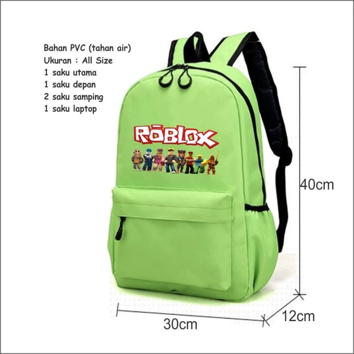 Terlaris TAS ROBLOX ORIGINAL IMPORT Tas sekolah anak tas backpack tas anak laki