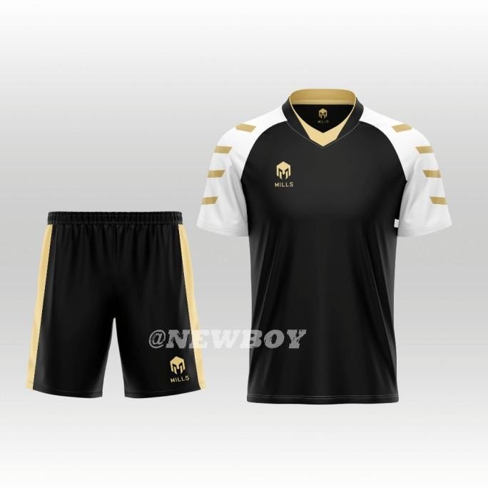 SETELAN JERSEY / JERSEY MILLS / MILLS RETRO / FUTSAL / SEPAK BOLA /