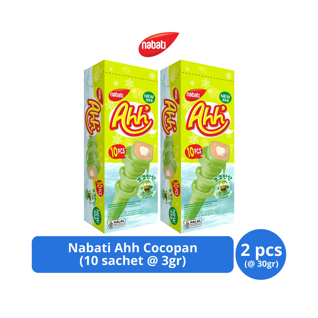 

Nabati Ahh Cocopan 30gr (10s @ 3gr) x 2 pcs