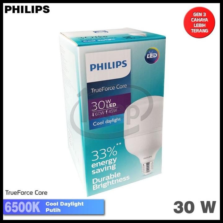 Promo Lampu Led Bulb Philips Trueforce Core 30W 30 Watt 30Watt Putih Good Quality