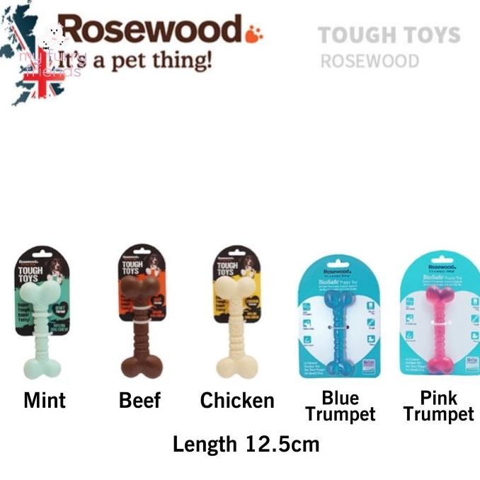 Mainan gigit anjing mainan tulang tulangan anjing dengan flavor