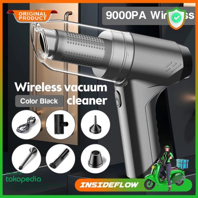 Pompa Vacuum Vakum Cleaner Mobil Vacum Keyboard Karpet Portable USB