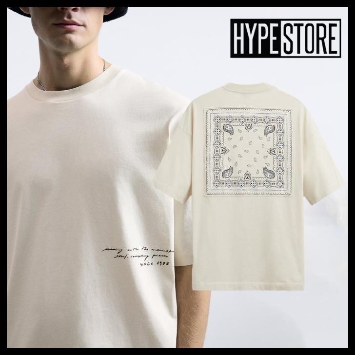 Zara Men Graphic T-Shirt Earth Tone Collection Best Seller