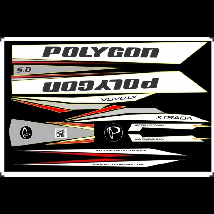 Decal Stiker Sepeda Polygon Xtrada 5 2013