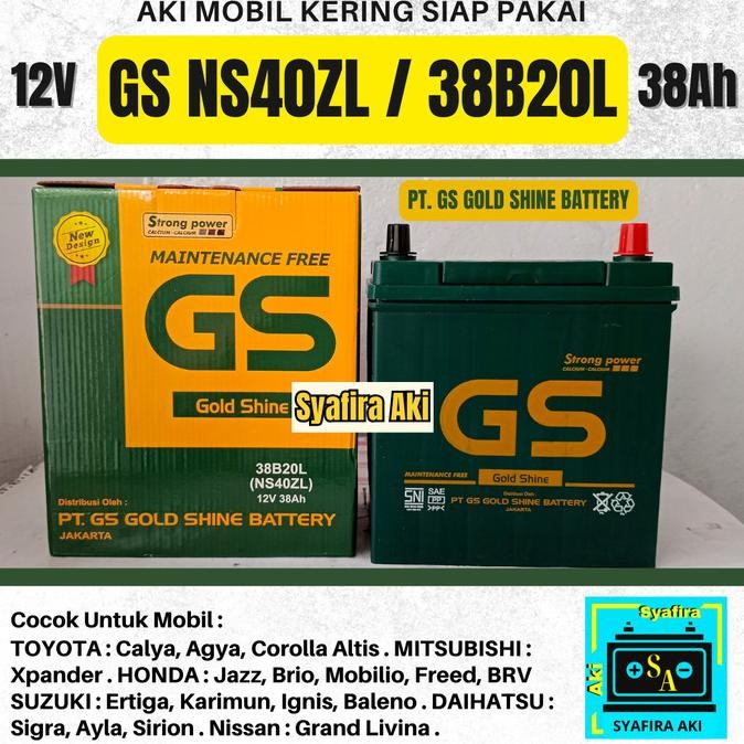 Aki Mobil Agya, Ayla, Calya, Sigra, Sirion Gs Mf Ns40Zl Accu Kering