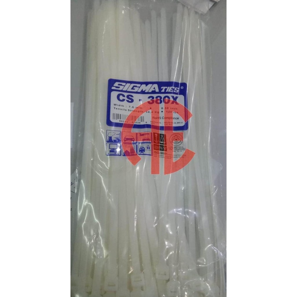 

TERBARU - Cable Ties Sigma CS-380X Isi 100 Pcs